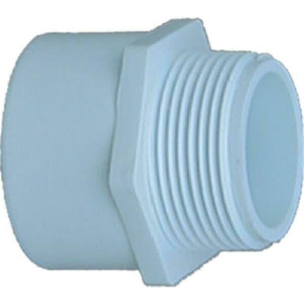 Genova Products 30430 3 In. White Male Adapter 749242